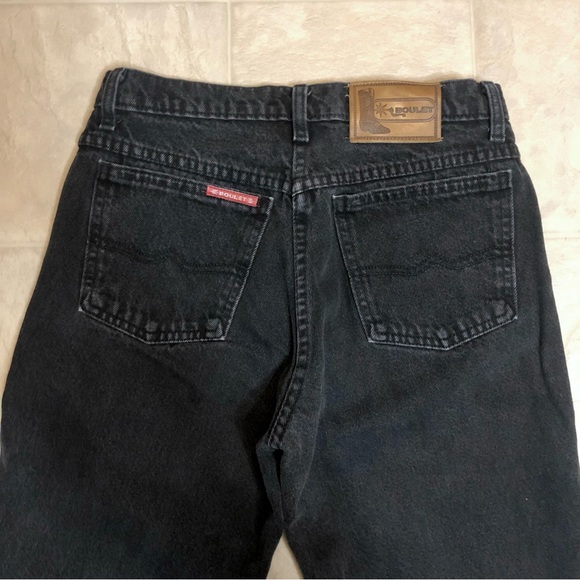 [Sold]Boulet Vintage Cowgirl Dark Gray Jeans Semi Boot Cut / High Rise 80’s - Picture 1 of 10